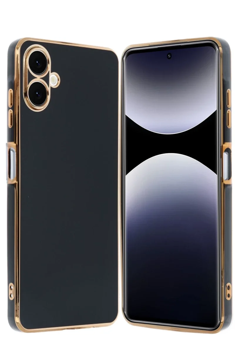 Samsung Galaxy A06 Kılıf Volet Silikon - Siyah Samsung Galaxy A06 Kılıf Volet Silikon - Siyah