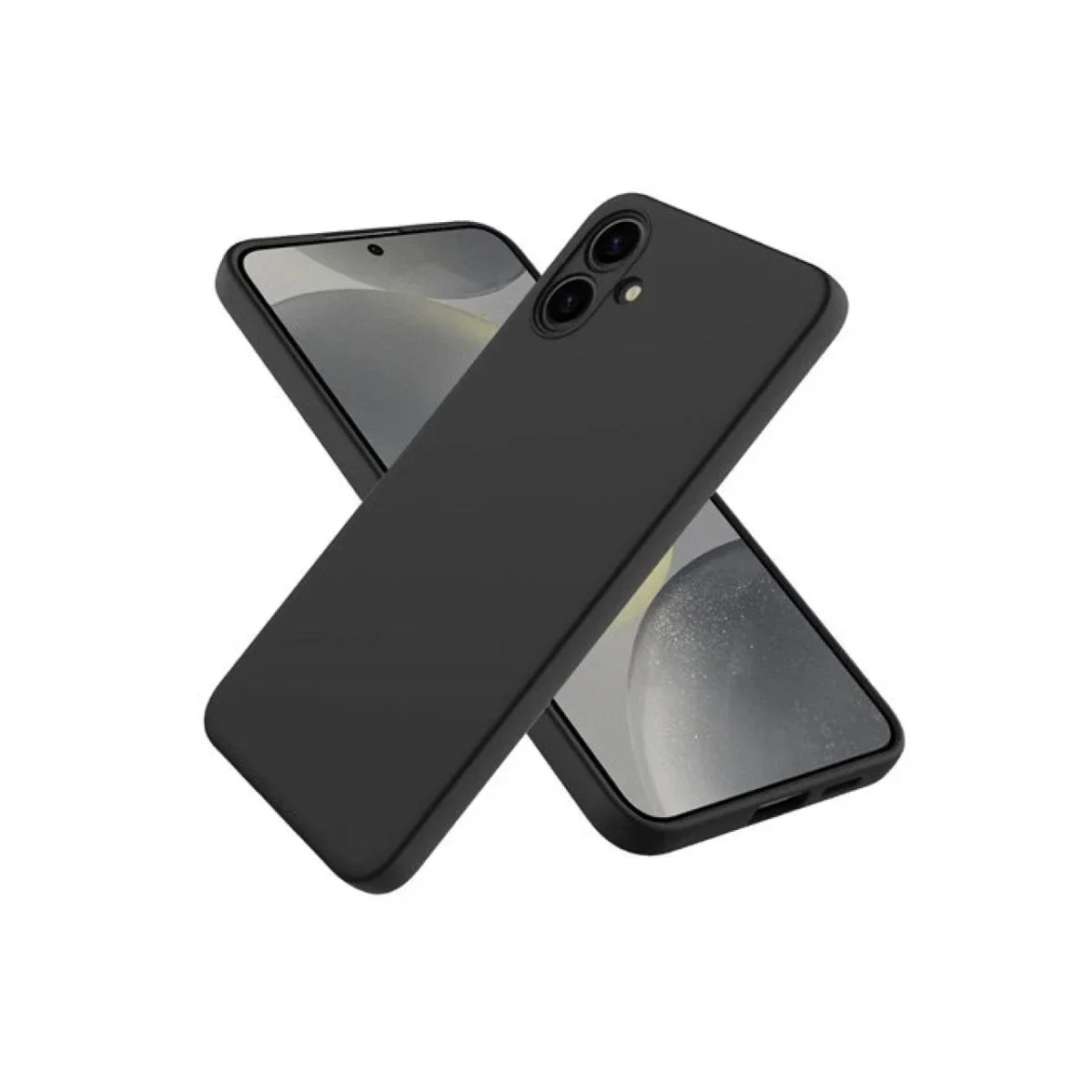 Samsung Galaxy A06 Kılıf First Silikon - Siyah