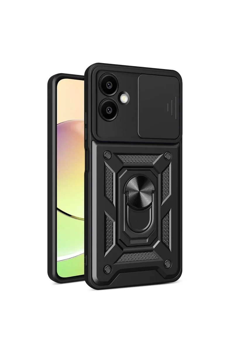 Samsung Galaxy A06 Kılıf Pars Lens Yüzüklü Silikon - Siyah Fiyatı, Yorumları ve Özellikleri