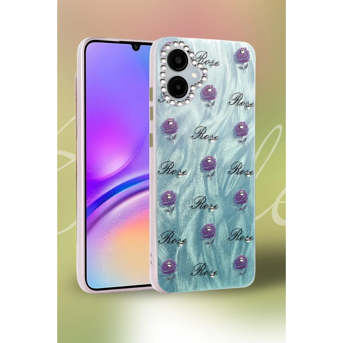 Samsung Galaxy A06 Kılıf Blade Aynalı Desenli Kapak - Desen 2