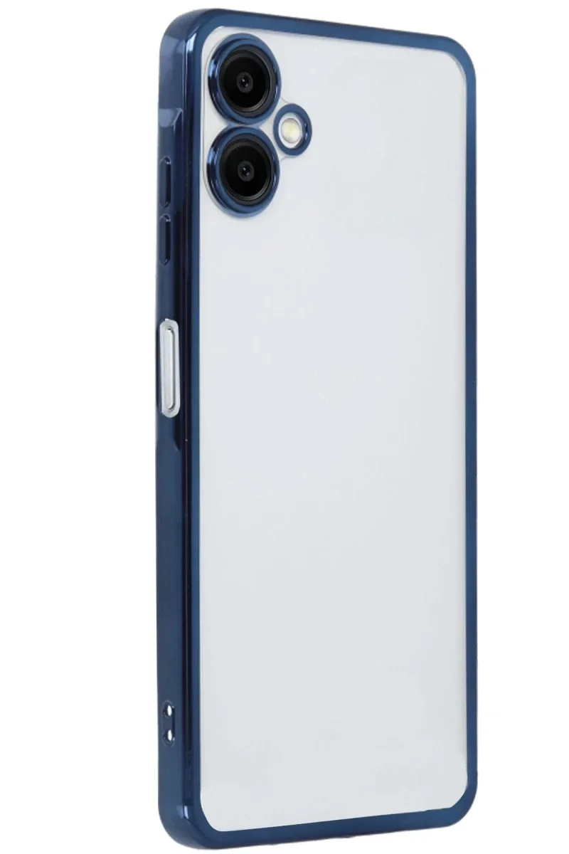 Samsung Galaxy A06 Kılıf Razer Lensli Silikon - Lacivert Samsung Galaxy A06 Kılıf Razer Lensli Silikon - Lacivert