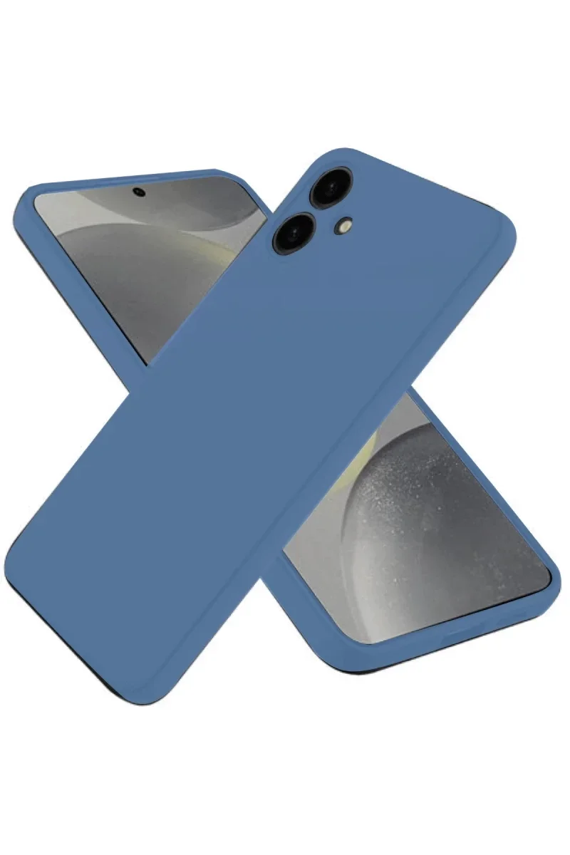 Samsung Galaxy A06 Kılıf First Silikon - Mavi Samsung Galaxy A06 Kılıf First Silikon - Mavi