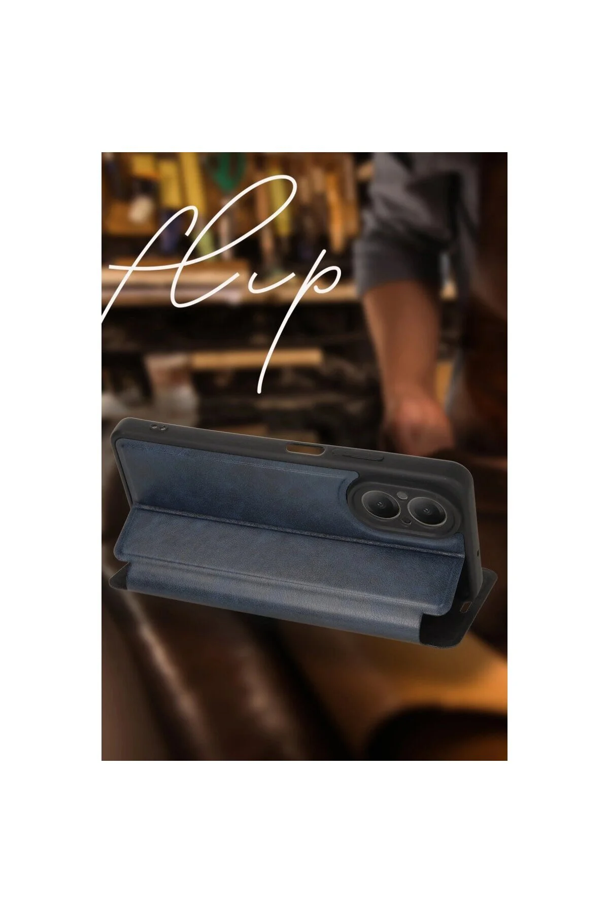 Samsung Galaxy A06 Kılıf Flip Cover - Siyah