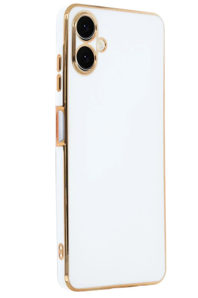 Samsung Galaxy A06 Kılıf Volet Silikon - Beyaz Samsung Galaxy A06 Kılıf Volet Silikon - Beyaz