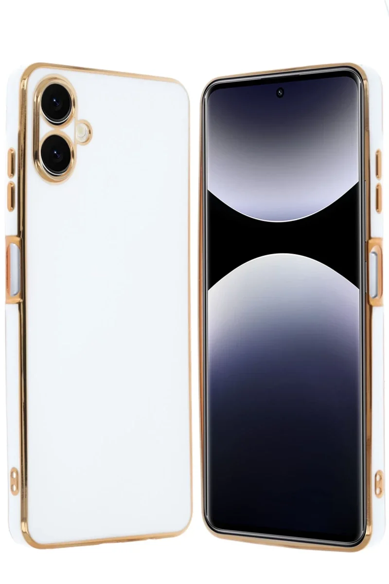 Samsung Galaxy A06 Kılıf Volet Silikon - Beyaz Samsung Galaxy A06 Kılıf Volet Silikon - Beyaz