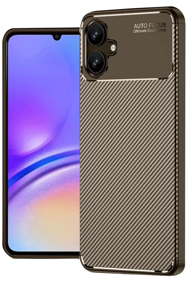 Samsung Galaxy A06 Kılıf Auto Focus Karbon Kapak - Kahverengi Fiyatı, Yorumları ve Özellikleri