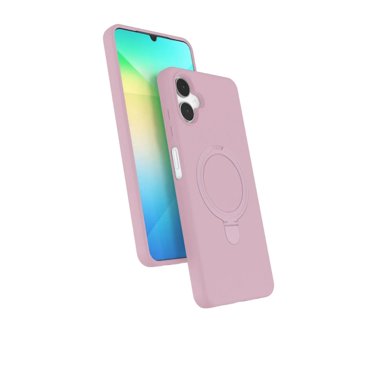 Samsung Galaxy A06 Regal Magsafe Standlı Kapak - Açık Pembe Samsung Galaxy A06 Regal Magsafe Standlı Kapak - Açık Pembe