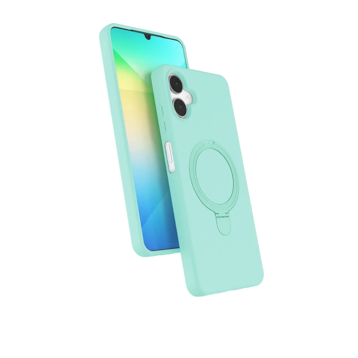 Samsung Galaxy A06 Regal Magsafe Standlı Kapak - Su Yeşili Samsung Galaxy A06 Regal Magsafe Standlı Kapak - Su Yeşili