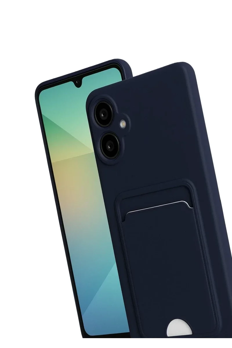 Samsung Galaxy A07 4G Kelvin Kartvizitli Silikon - Lacivert