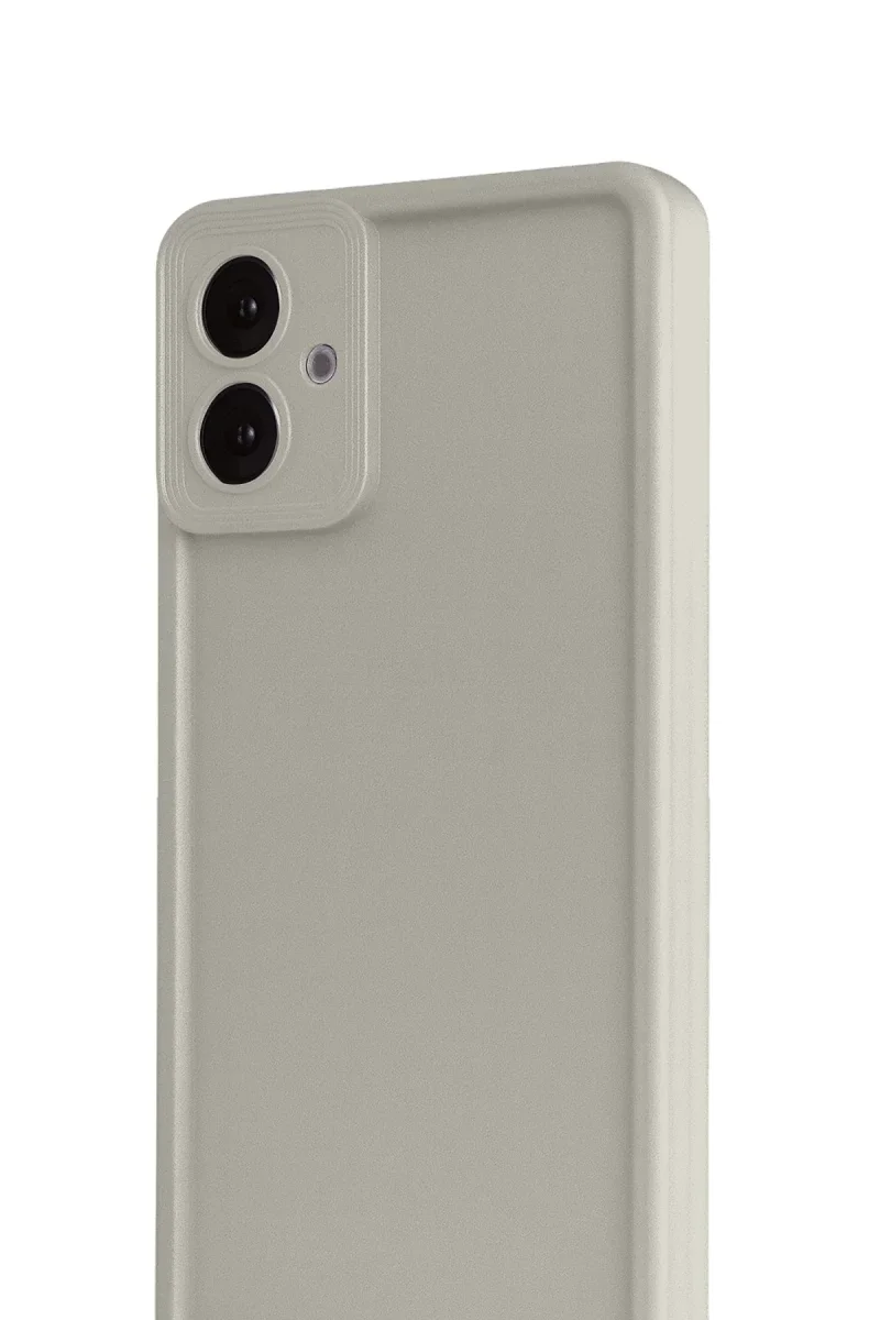 Samsung Galaxy A07 4G Viera Silikon - Krem Samsung Galaxy A07 4G Viera Silikon - Krem