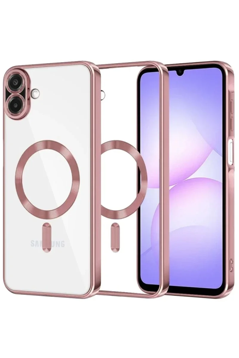 Samsung Galaxy A07 4G Kross Magneticsafe Kapak - Rose Samsung Galaxy A07 4G Kross Magneticsafe Kapak - Rose