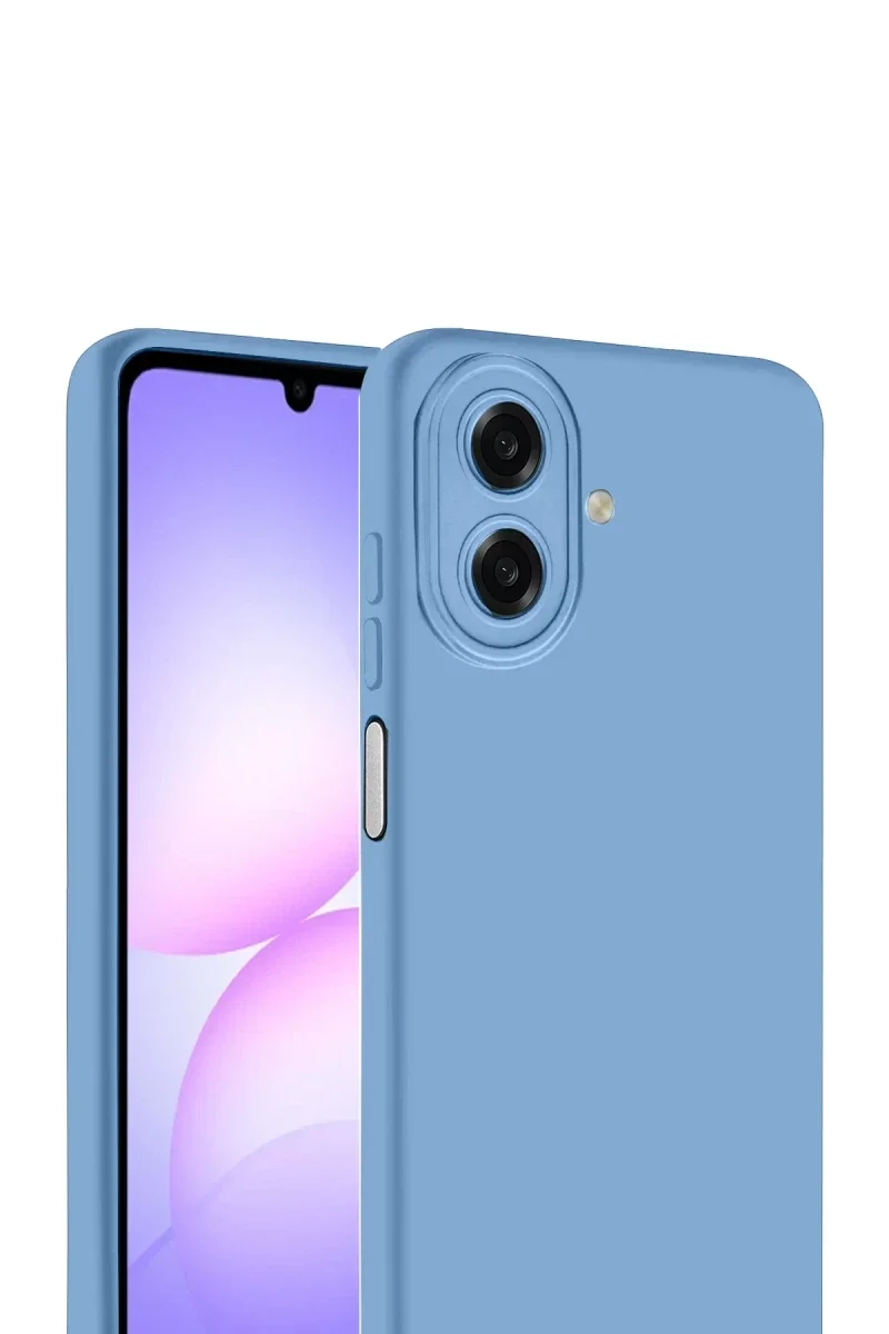 Samsung Galaxy A07 4G Nano içi Kadife Silikon - Mavi