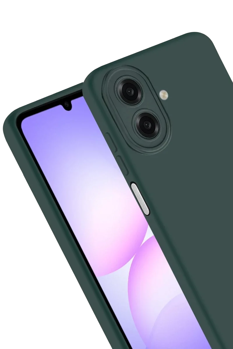 Samsung Galaxy A07 4G Nano içi Kadife Silikon - K.Yeşil Samsung Galaxy A07 4G Nano içi Kadife Silikon - K.Yeşil