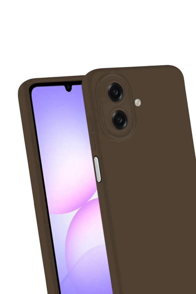 Samsung Galaxy A07 4G First Silikon - Kahverengi Samsung Galaxy A07 4G First Silikon - Kahverengi