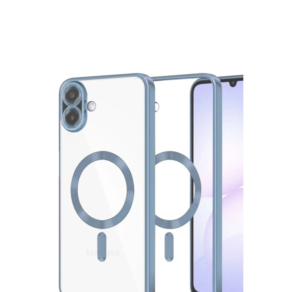Samsung Galaxy A07 4g Kross Magneticsafe Kapak - Sierra Blue Samsung Galaxy A07 4g Kross Magneticsafe Kapak - Sierra Blue