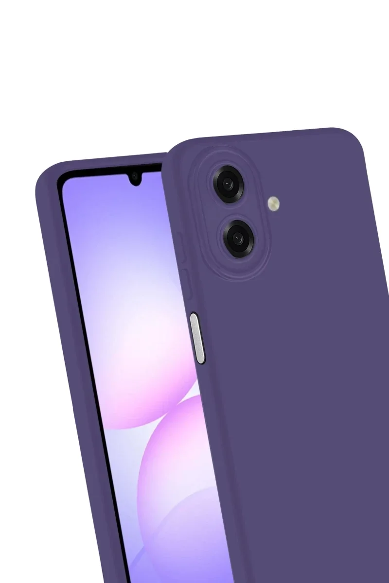 Samsung Galaxy A07 4G First Silikon - Mürdüm Samsung Galaxy A07 4G First Silikon - Mürdüm