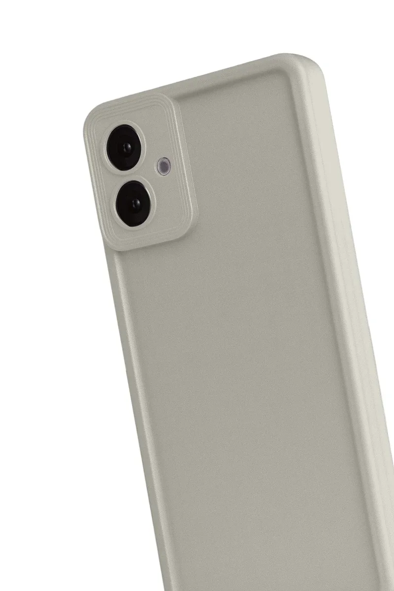Samsung Galaxy A07 4G Viera Silikon - Krem Samsung Galaxy A07 4G Viera Silikon - Krem