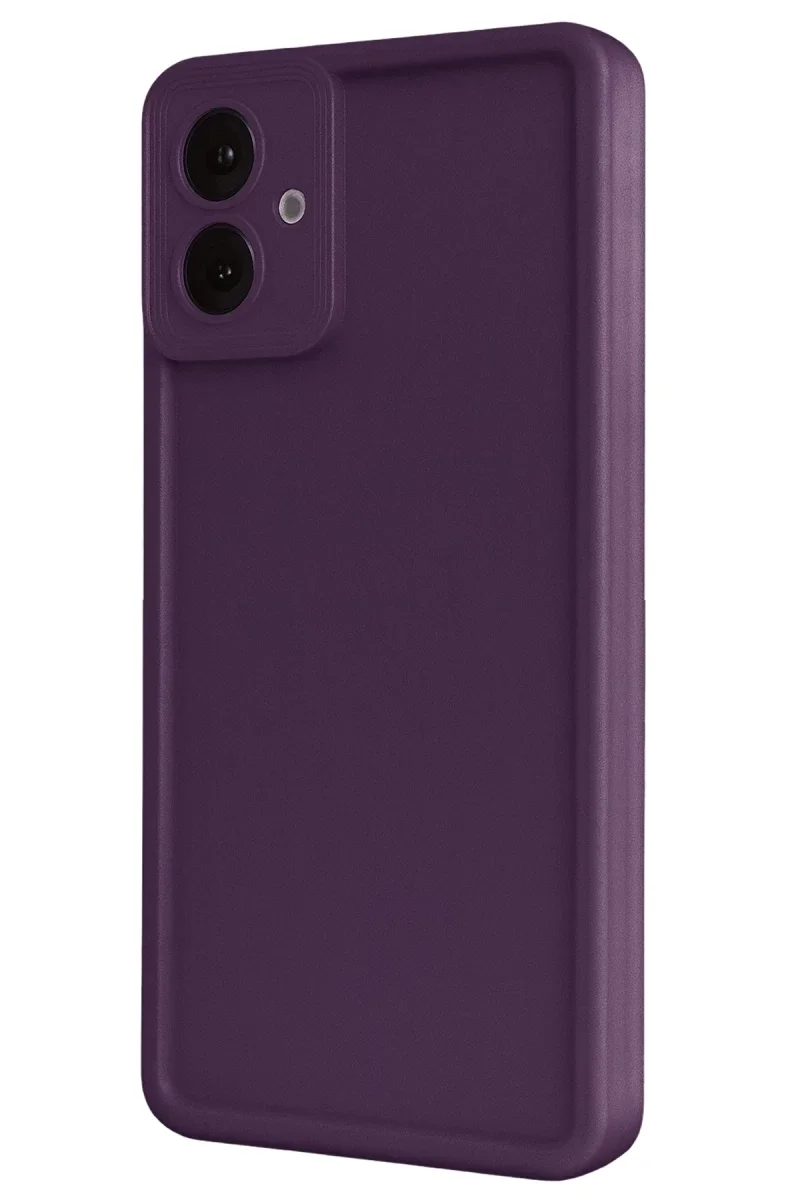 Samsung Galaxy A07 4G Viera Silikon - Mürdüm Samsung Galaxy A07 4G Viera Silikon - Mürdüm