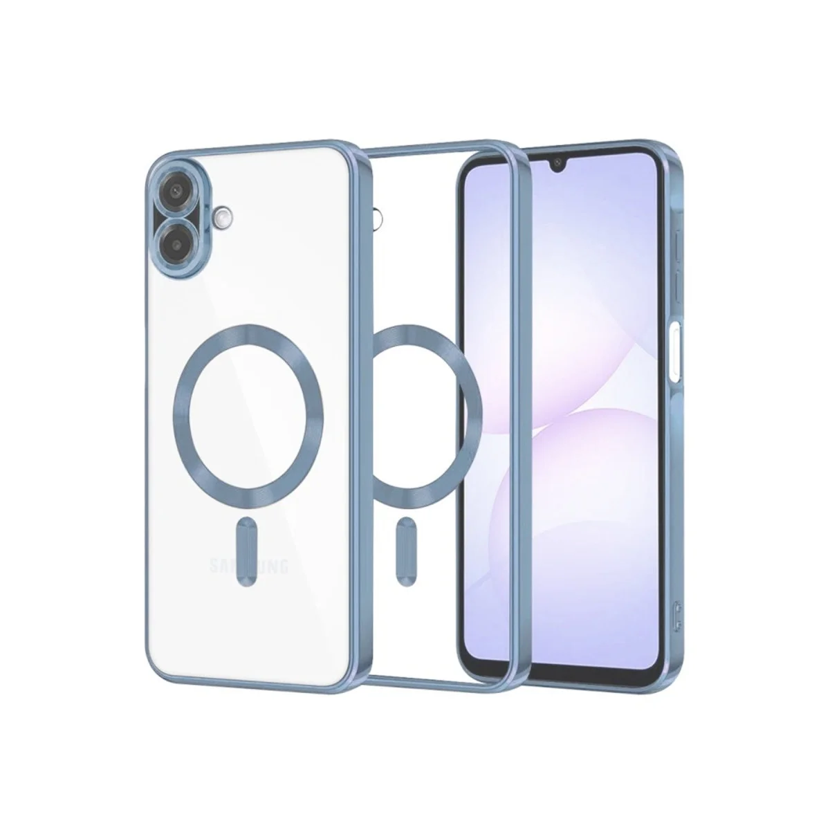 Samsung Galaxy A07 4g Kross Magneticsafe Kapak - Sierra Blue Samsung Galaxy A07 4g Kross Magneticsafe Kapak - Sierra Blue