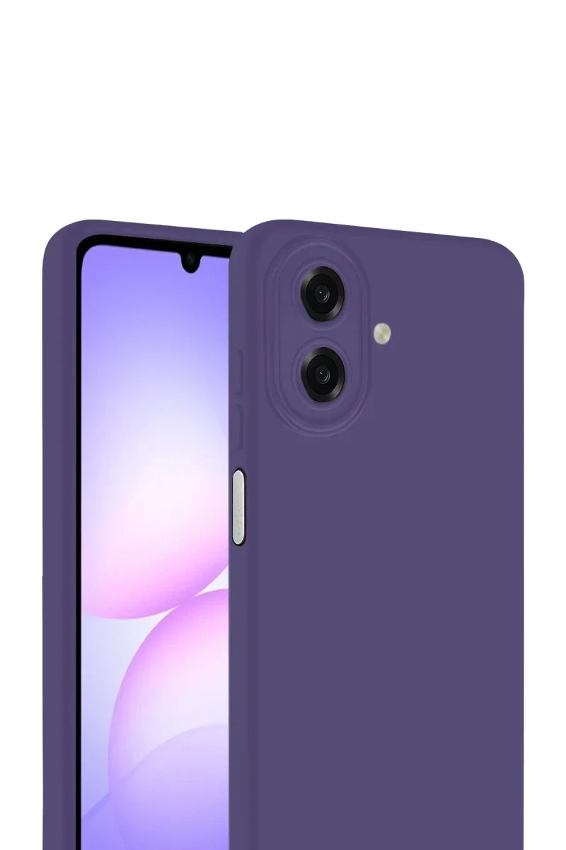 Samsung Galaxy A07 4G First Silikon - Mürdüm Samsung Galaxy A07 4G First Silikon - Mürdüm