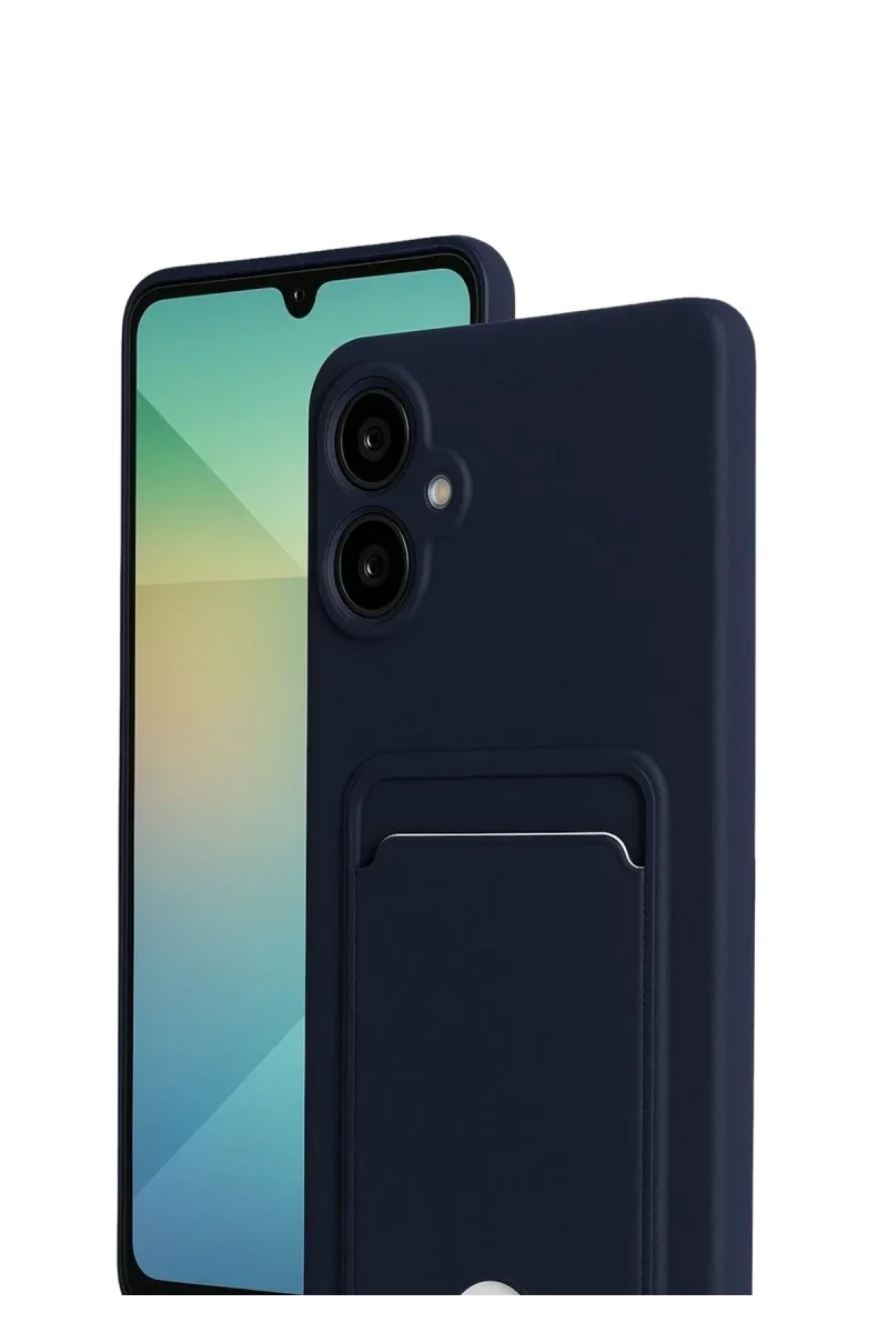 Samsung Galaxy A07 4G Kelvin Kartvizitli Silikon - Lacivert