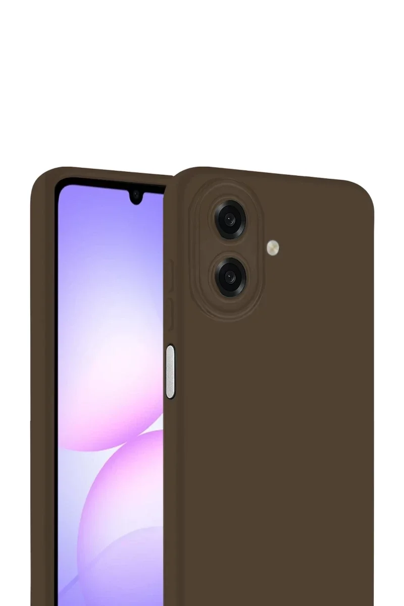 Samsung Galaxy A07 4G First Silikon - Kahverengi Samsung Galaxy A07 4G First Silikon - Kahverengi