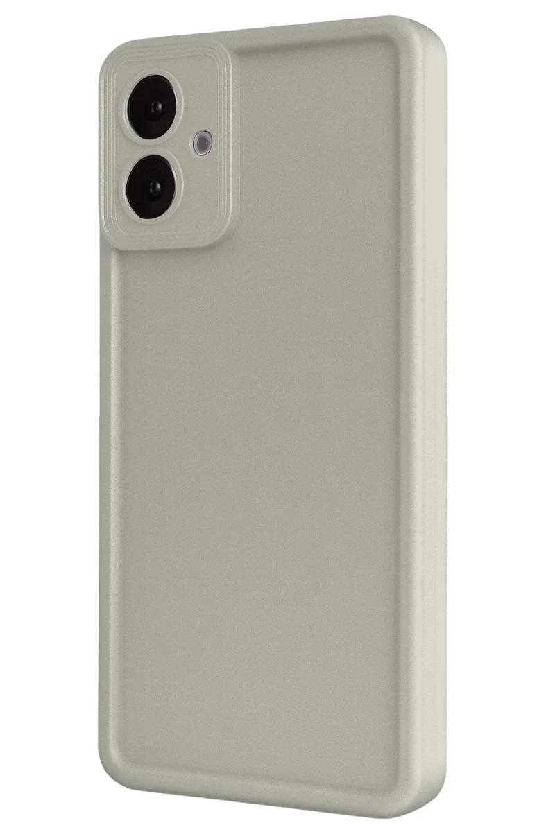 Samsung Galaxy A07 4G Viera Silikon - Krem Samsung Galaxy A07 4G Viera Silikon - Krem