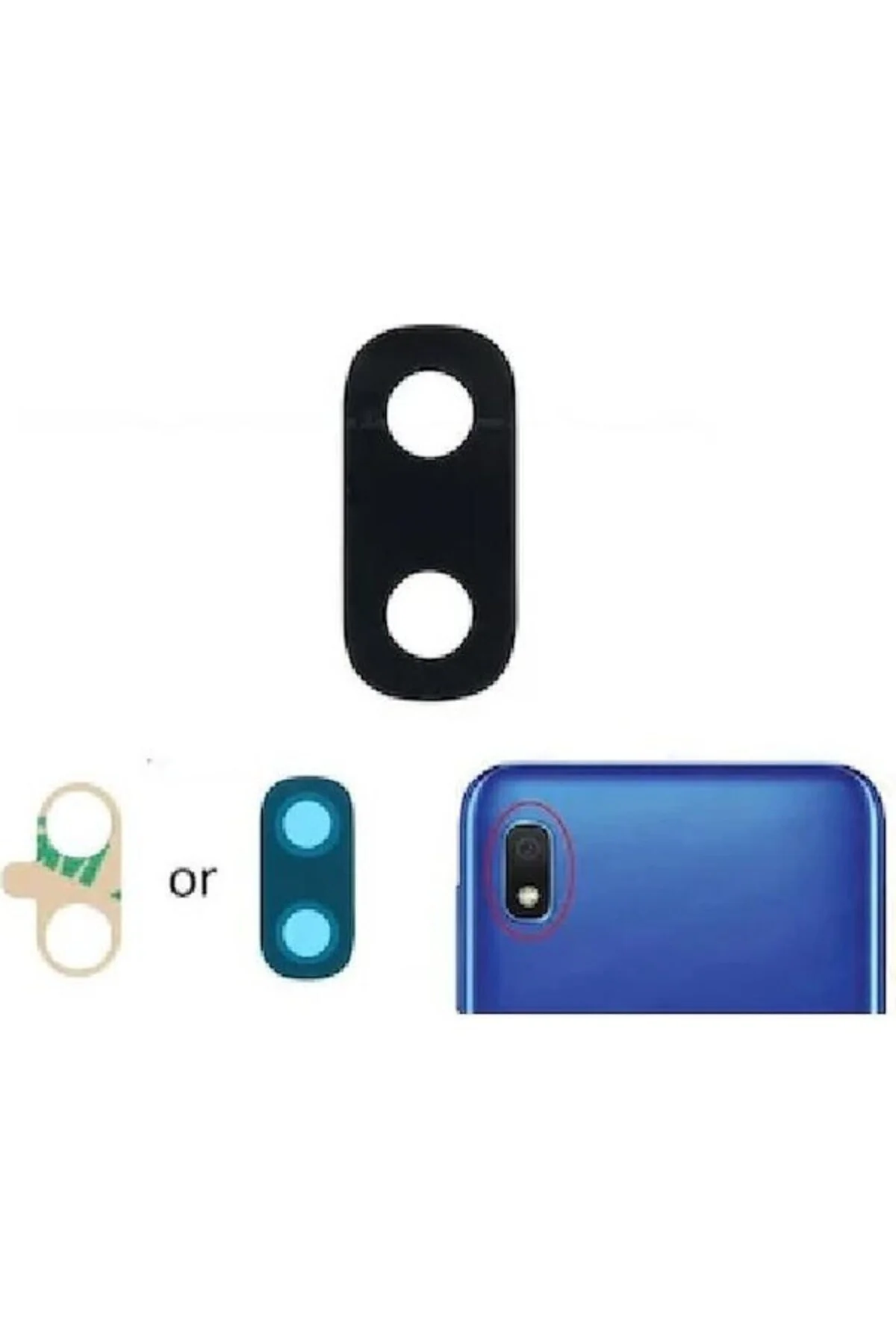 Samsung Galaxy A10 A105F İle Uyumlu Kamera Camı