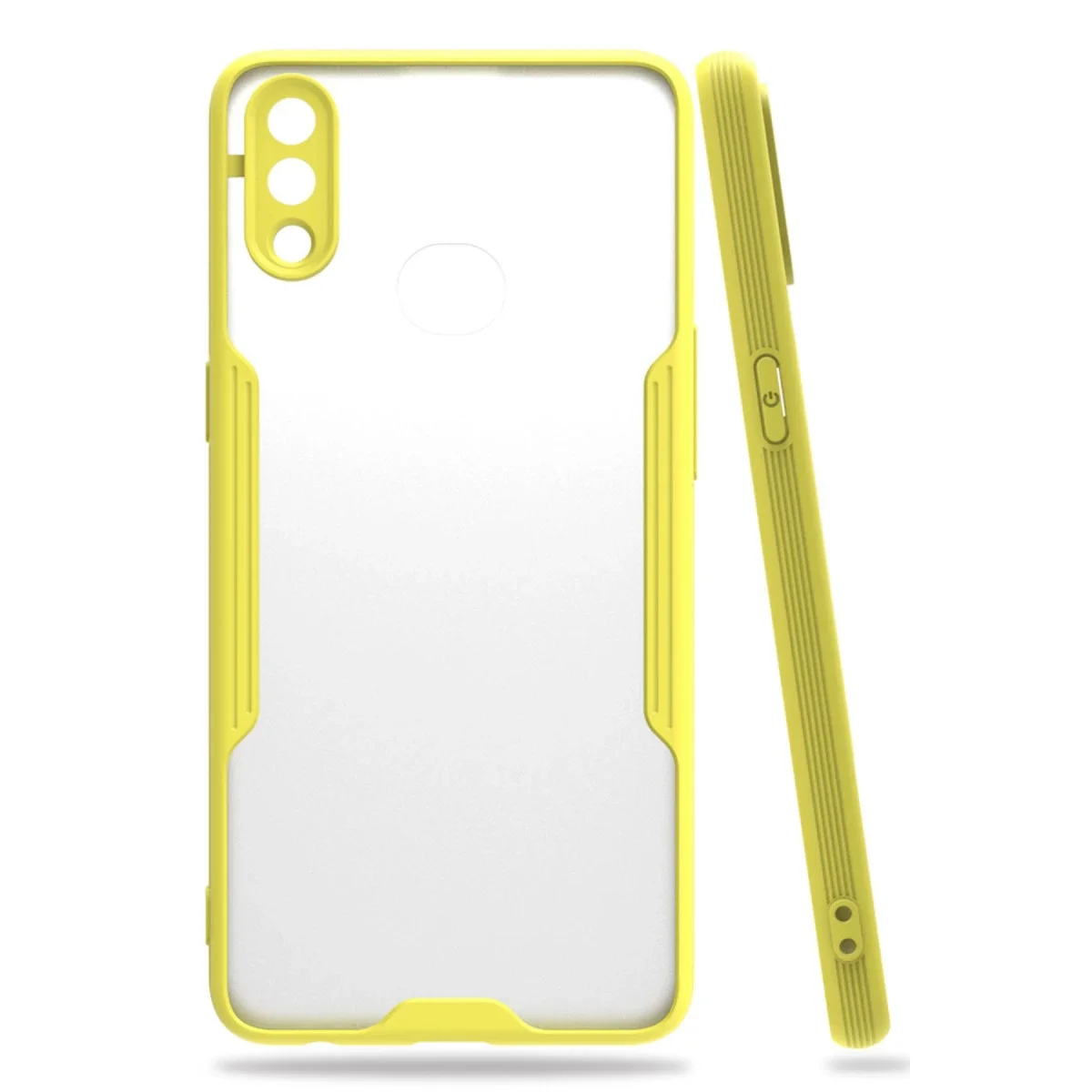 Samsung Galaxy A10S Kılıf Platin Silikon - Sarı Samsung Galaxy A10S Kılıf Platin Silikon - Sarı