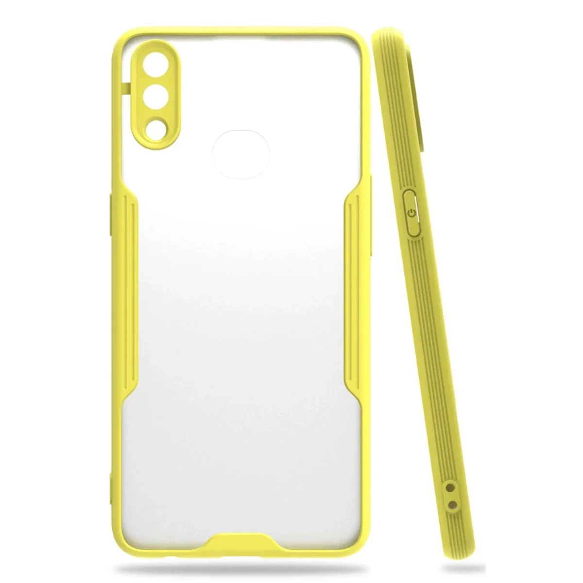 Samsung Galaxy A10S Kılıf Platin Silikon - Sarı Samsung Galaxy A10S Kılıf Platin Silikon - Sarı