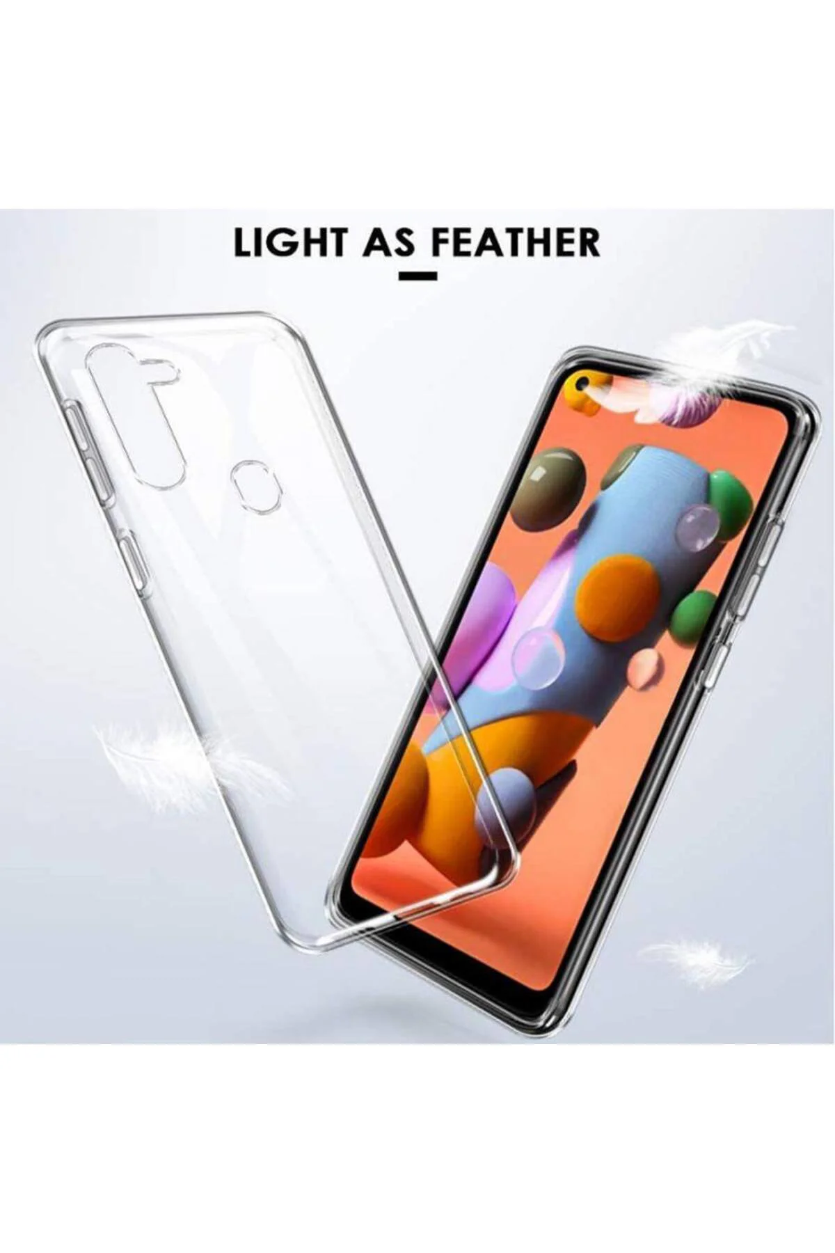 Samsung Galaxy A11 2.0 MM Korumalı Silikon Kılıf Şeffaf
