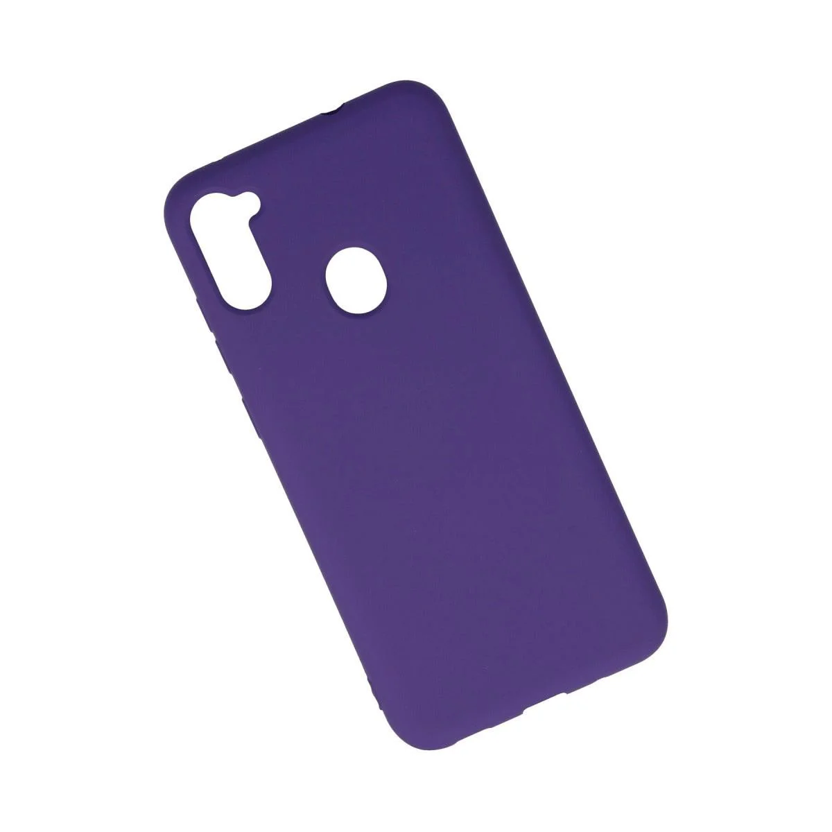 Samsung Galaxy A11 ile Uyumlu Nano İçi Kadife Silikon Kılıf - Mor Samsung Galaxy A11 ile Uyumlu Nano İçi Kadife Silikon Kılıf - Mor