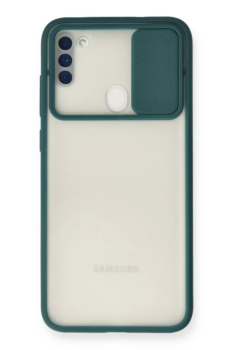 Samsung Galaxy A11 Kılıf Palm Buzlu Kamera Sürgülü Silikon - Yeşil Fiyatı, Yorumları ve Özellikleri