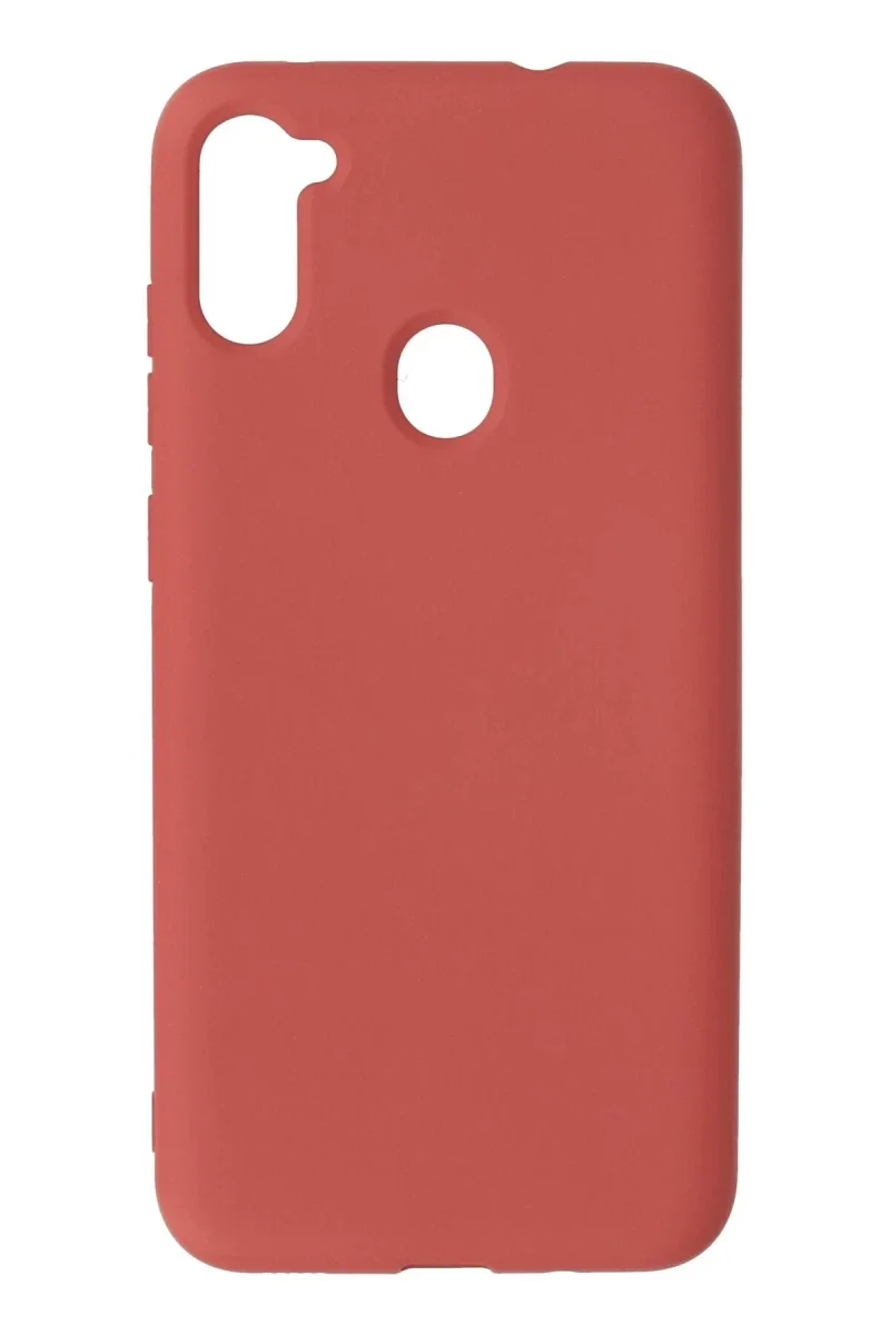 Samsung Galaxy A11 Kılıf Nano içi Kadife Silikon - Kiremit Samsung Galaxy A11 Kılıf Nano içi Kadife Silikon - Kiremit