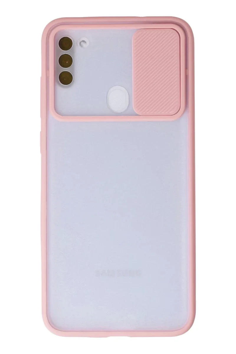 Samsung Galaxy A11 Kılıf Palm Buzlu Kamera Sürgülü Silikon - Pembe Fiyatı, Yorumları ve Özellikleri