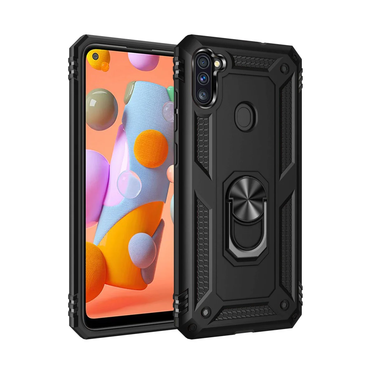 Samsung Galaxy A11 Kılıf - Siyah TPU Yarı Sert Korumalı Kılıf