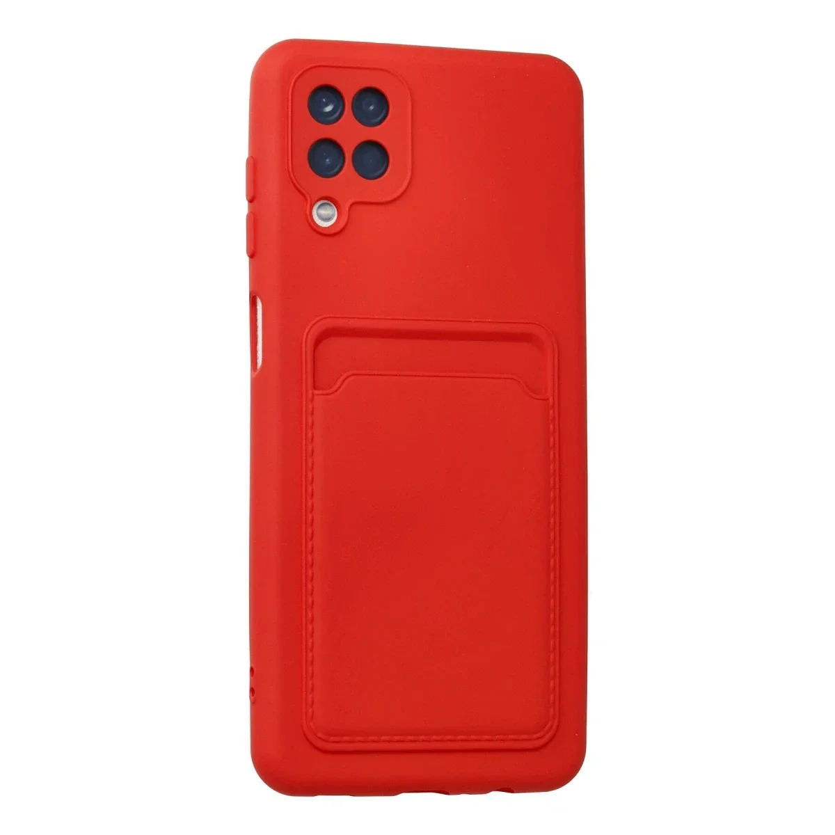 Samsung Galaxy A12 Kılıf Kelvin Kartvizitli Silikon - Kırmızı Samsung Galaxy A12 Kılıf Kelvin Kartvizitli Silikon - Kırmızı