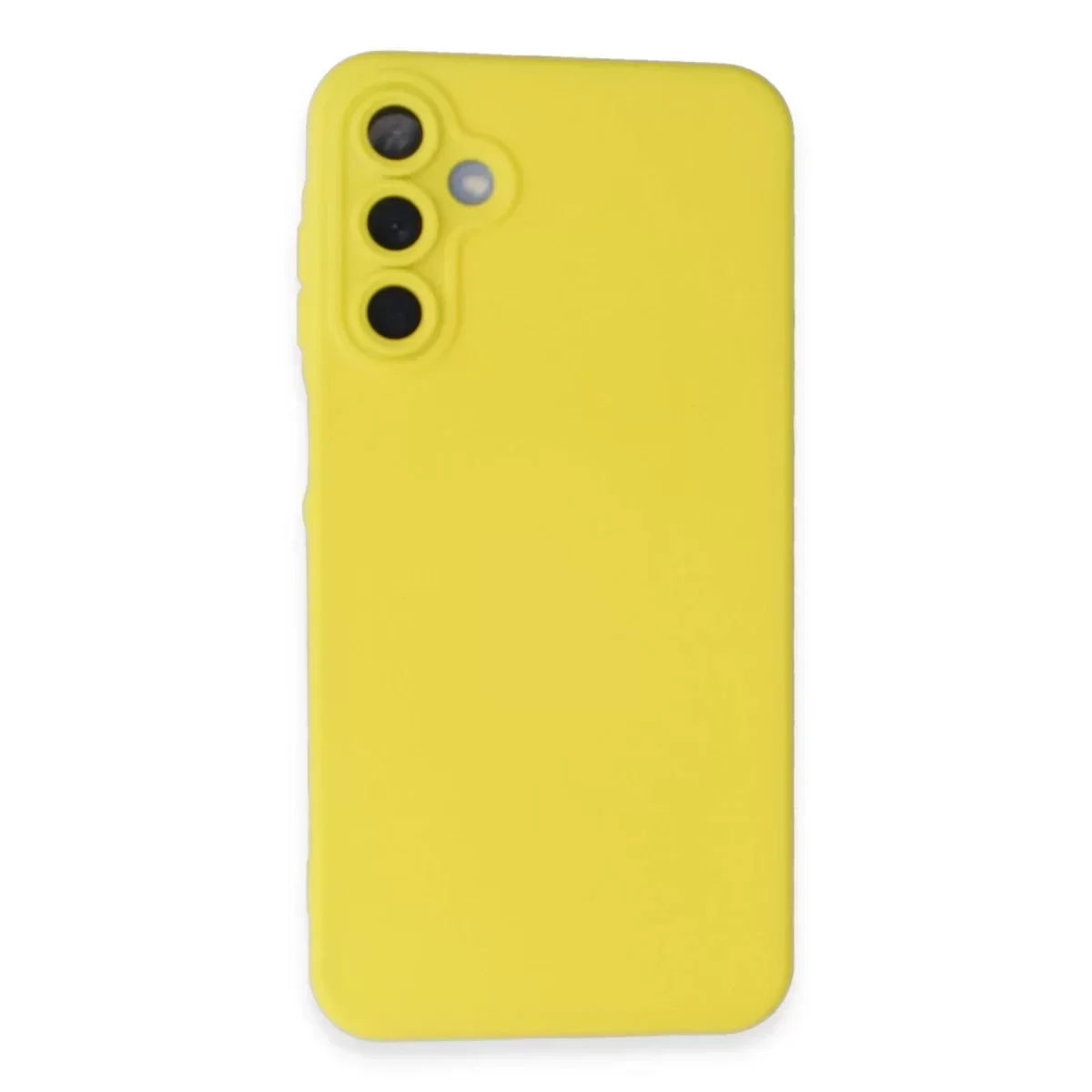 Samsung Galaxy A15 4G Kılıf Nano içi Kadife Silikon - Sarı Samsung Galaxy A15 4G Kılıf Nano içi Kadife Silikon - Sarı