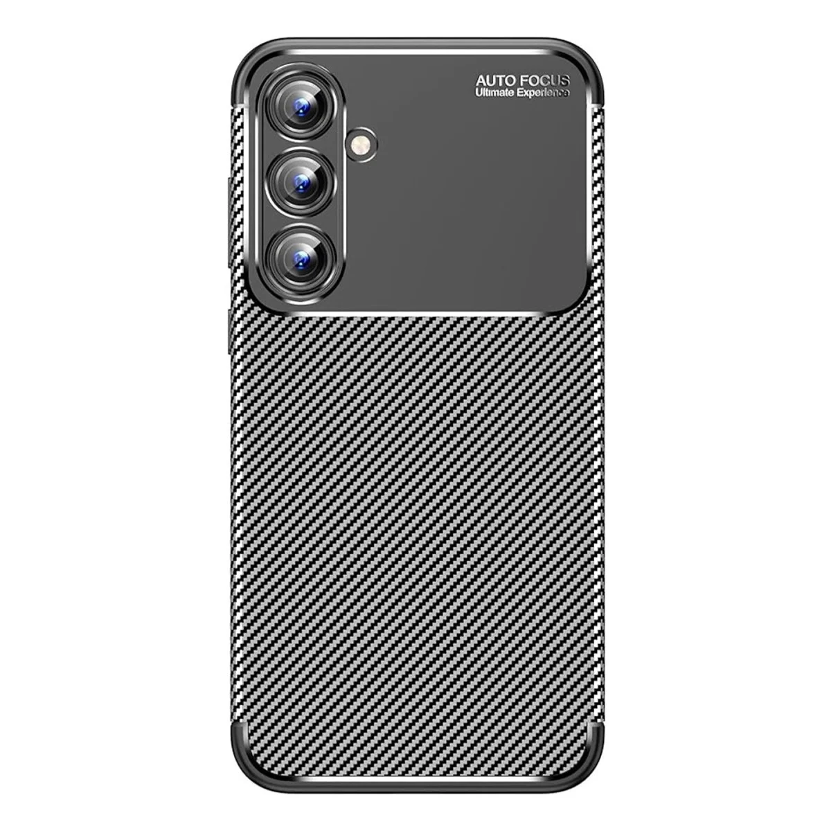 Samsung Galaxy A15 4g Kılıf Auto Focus Karbon Kapak - Siyah Samsung Galaxy A15 4g Kılıf Auto Focus Karbon Kapak - Siyah