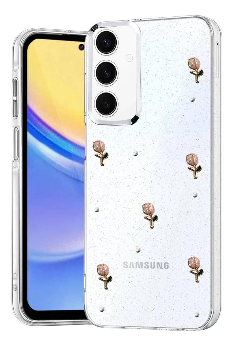 Samsung Galaxy A15 4G Fiyonk Desenli Kapak - Desen 6 Samsung Galaxy A15 4G Fiyonk Desenli Kapak - Desen 6