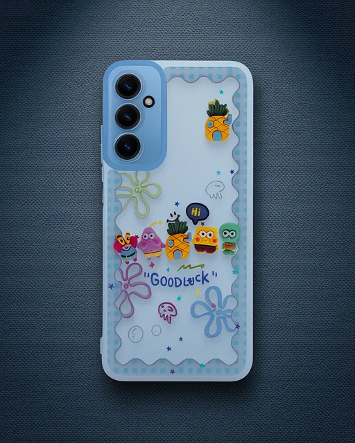 Samsung Galaxy A15 4G Kılıf - Sweet Desenli Silikon Kapak - Açık Mavi Samsung Galaxy A15 4G Kılıf - Sweet Desenli Silikon Kapak - Açık Mavi