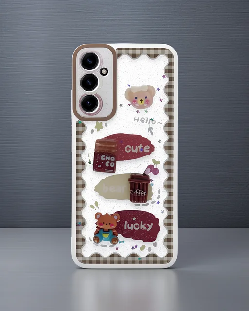 Samsung Galaxy A15 4G Kılıf - Sweet Desenli Silikon Kapak - Şeffaf Samsung Galaxy A15 4G Kılıf - Sweet Desenli Silikon Kapak - Şeffaf