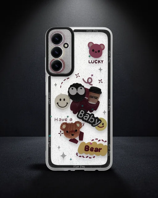 Samsung Galaxy A15 4G Kılıf - Sweet Desenli Silikon Kapak - Sarı Samsung Galaxy A15 4G Kılıf - Sweet Desenli Silikon Kapak - Sarı