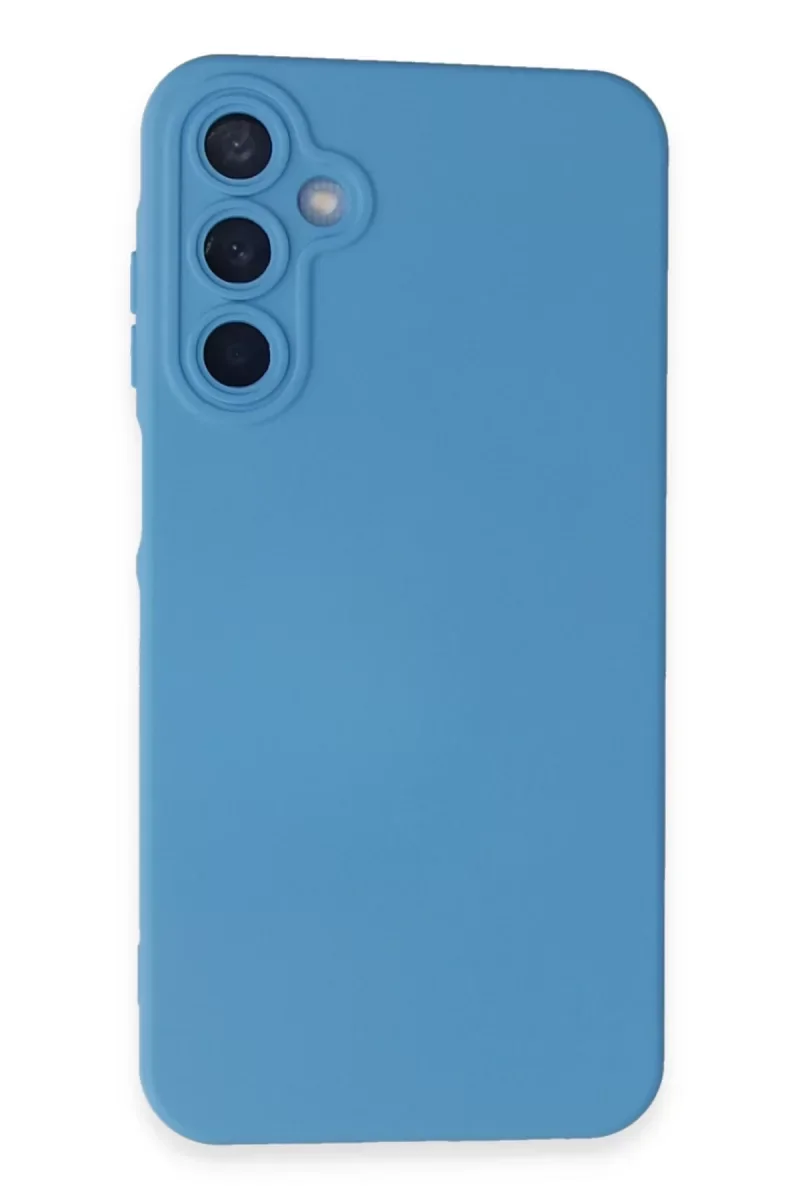 Samsung Galaxy A15 4G Kılıf Nano içi Kadife Silikon - Mavi Samsung Galaxy A15 4G Kılıf Nano içi Kadife Silikon - Mavi