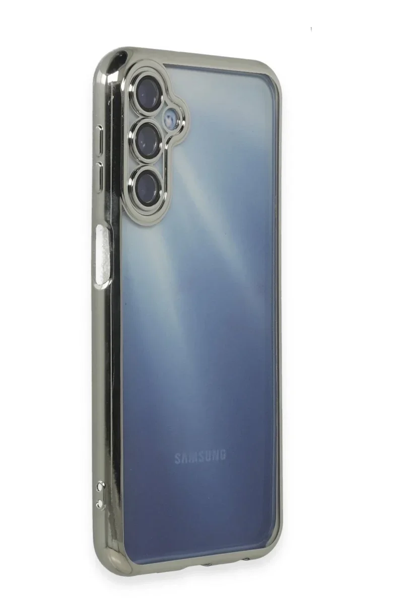 Samsung Galaxy A15 4G Kılıf Razer Lensli Silikon - Gümüş Samsung Galaxy A15 4G Kılıf Razer Lensli Silikon - Gümüş