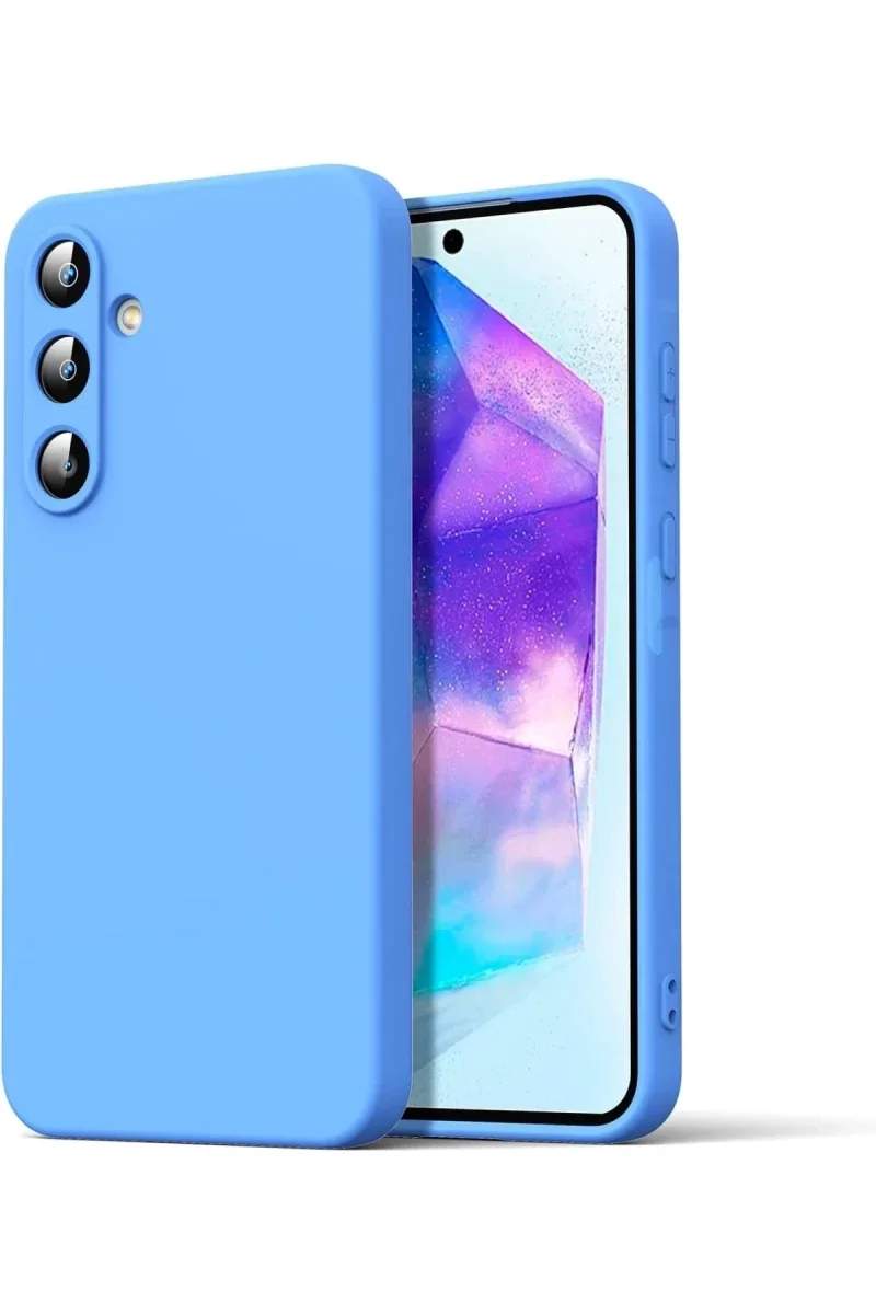 Samsung Galaxy A16 5G Kılıf Nano içi Kadife Silikon - Mavi Samsung Galaxy A16 5G Kılıf Nano içi Kadife Silikon - Mavi