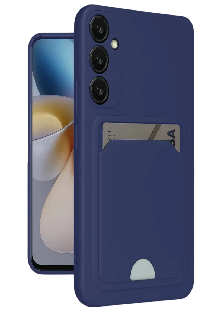 Samsung Galaxy A16 5G Kılıf Kelvin Kartvizitli Silikon - Lacivert Samsung Galaxy A16 5G Kılıf Kelvin Kartvizitli Silikon - Lacivert