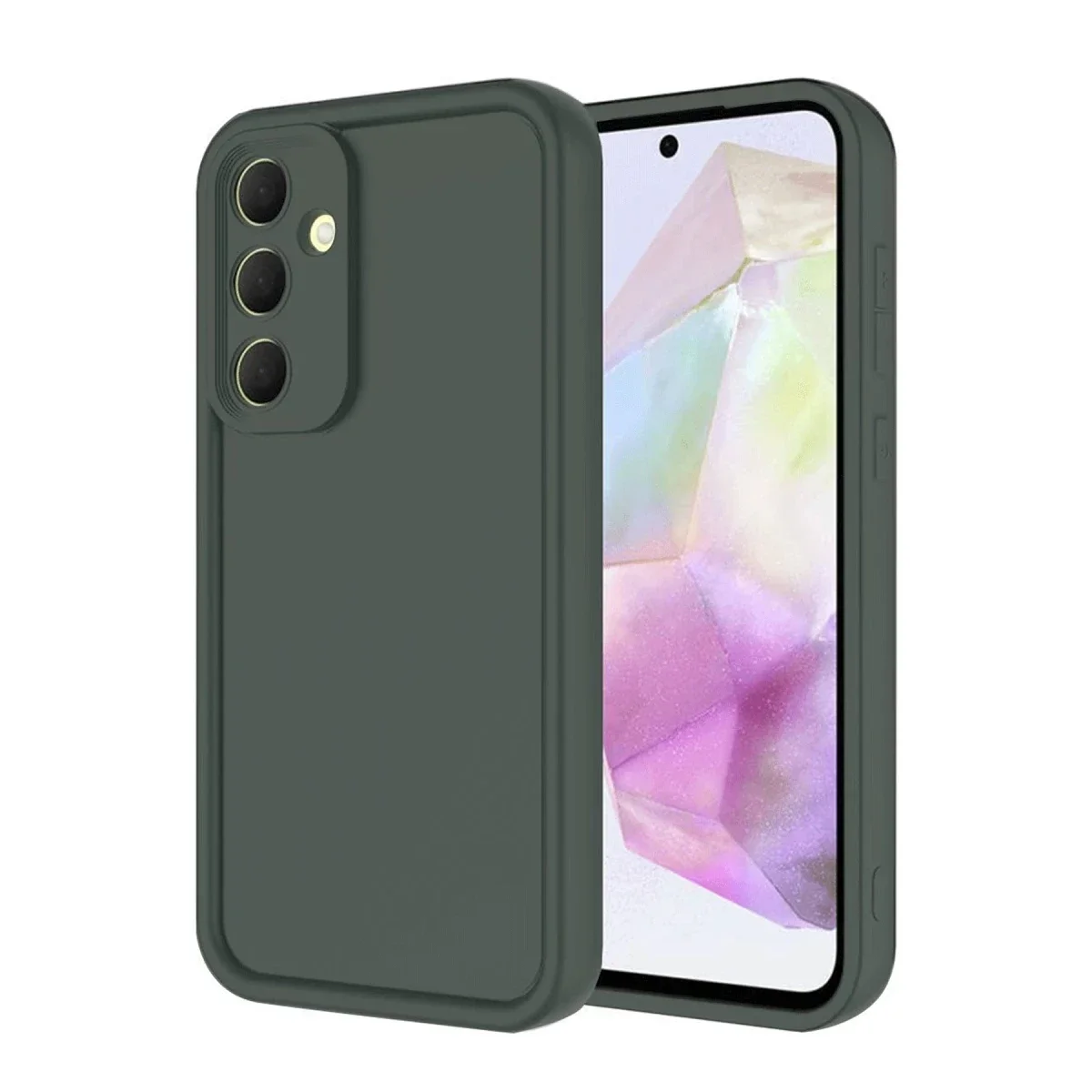 Samsung Galaxy A16 5G Kılıf Viera Silikon - Koyu Yeşil Samsung Galaxy A16 5G Kılıf Viera Silikon - Koyu Yeşil