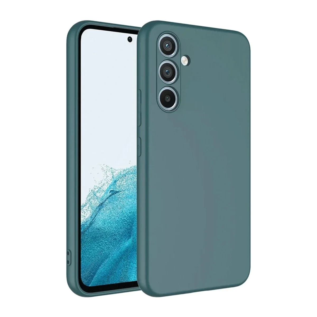 Samsung Galaxy A16 5G Kılıf First Silikon - Koyu Yeşil
