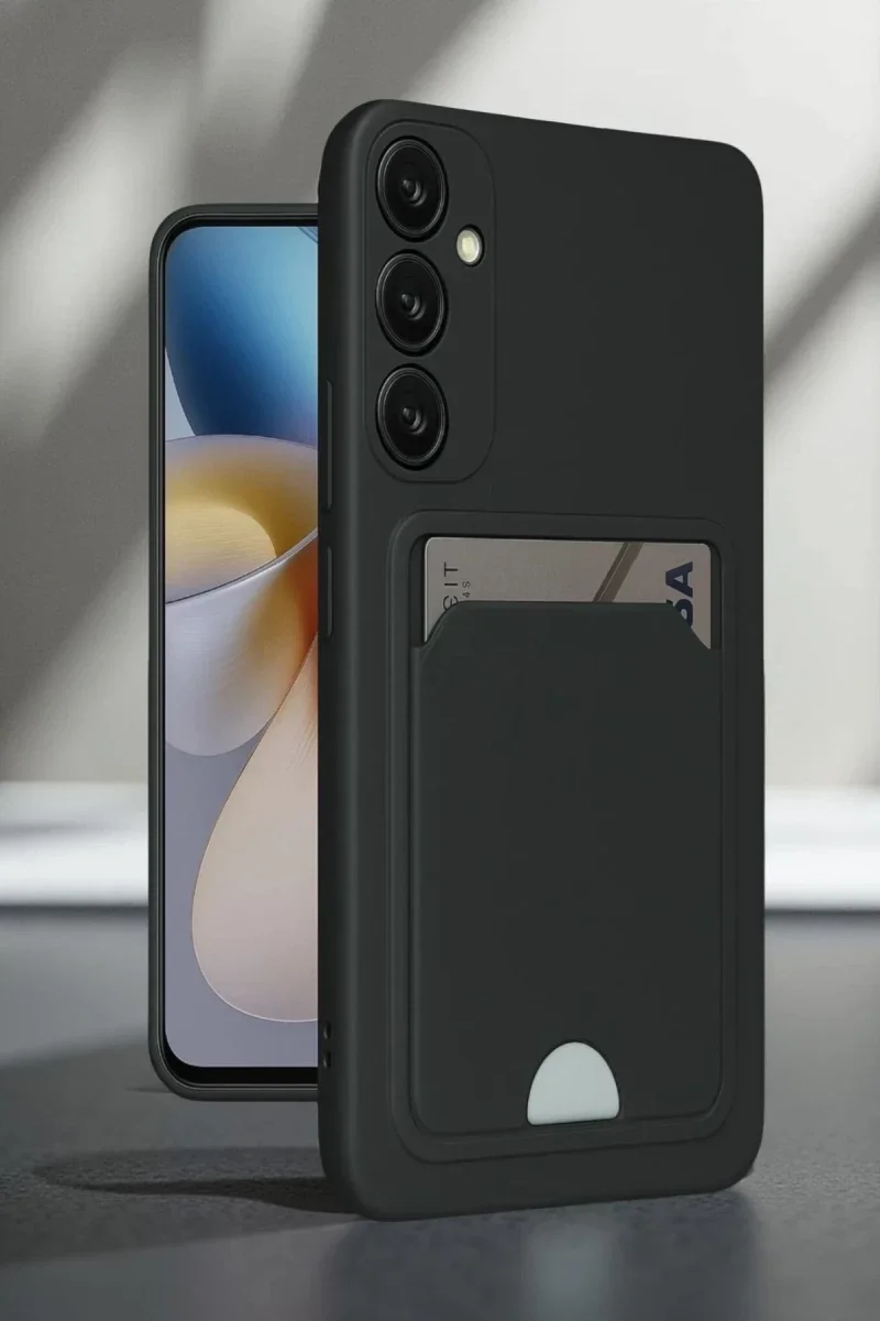Samsung Galaxy A16 5G Kılıf Kelvin Kartvizitli Silikon - Siyah Samsung Galaxy A16 5G Kılıf Kelvin Kartvizitli Silikon - Siyah